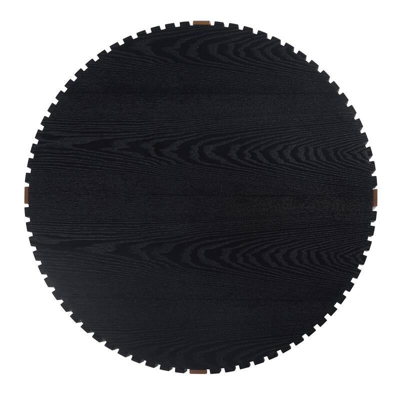 Modern Handcraft Drum Coffee Table 31.5 Inch Round Coffee Table
