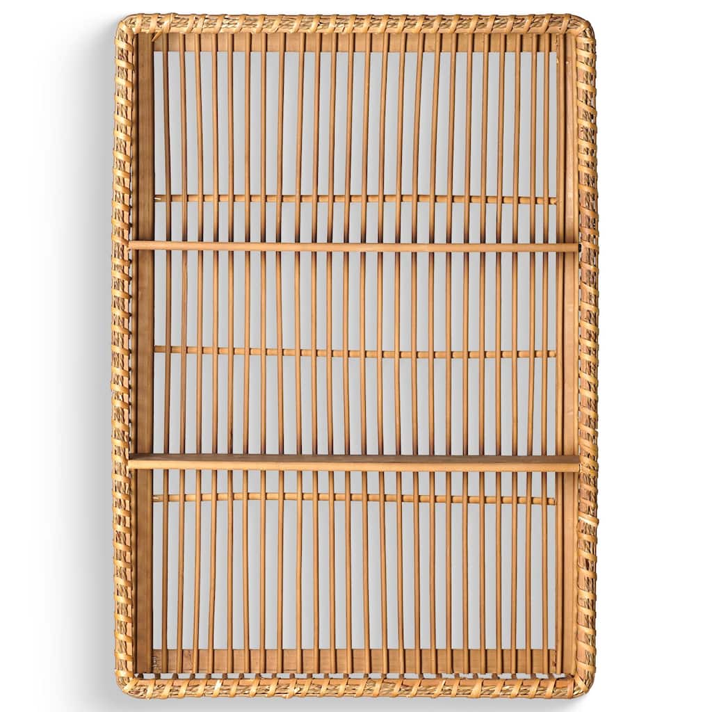 American Art Decor Bay Breeze Bamboo Shelf - 19.7" x 27.6" - 19.7" x 27.6"