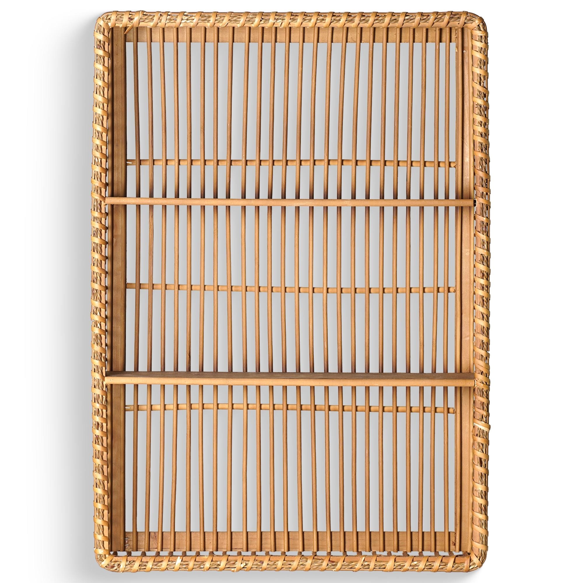 American Art Decor Bay Breeze Bamboo Shelf - 19.7" x 27.6" - 19.7" x 27.6"