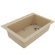 preview thumbnail 65 of 82, Karran Drop-In Quartz 33 in. 1-Hole Single Bowl Kitchen Sink Kit