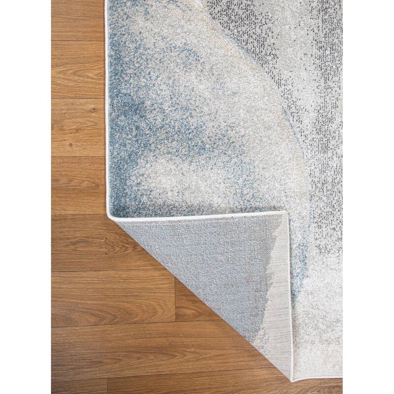 Marina Collection Abstract Multicolor Area Rug