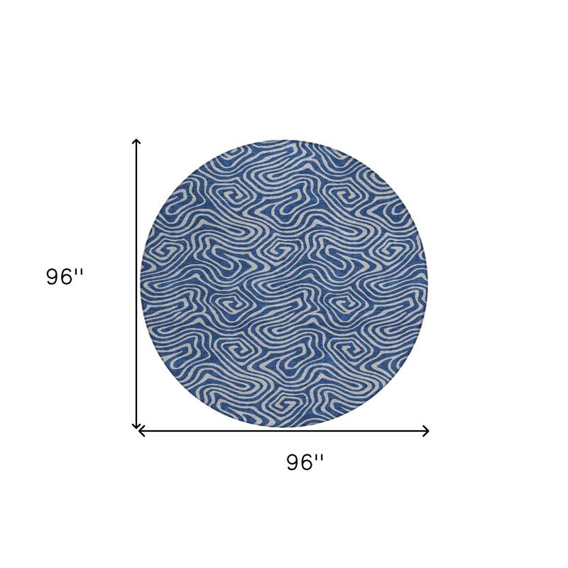 HomeRoots Abstract Transitional Rectangle Outdoor Rug