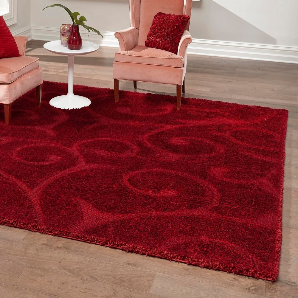 Shag Milson Collection Area Rug