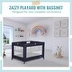 preview thumbnail 11 of 26, Dream On Me Zazzy Portable Playard with Bassinet