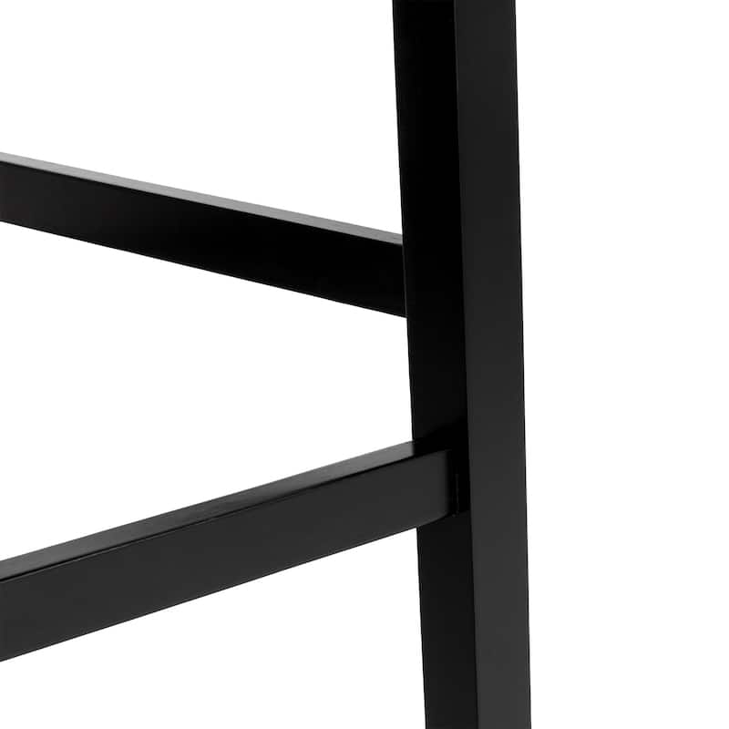 Glitzhome Set of 2 45"H PU Riveted Upholstered Bar Stools Pub Chairs