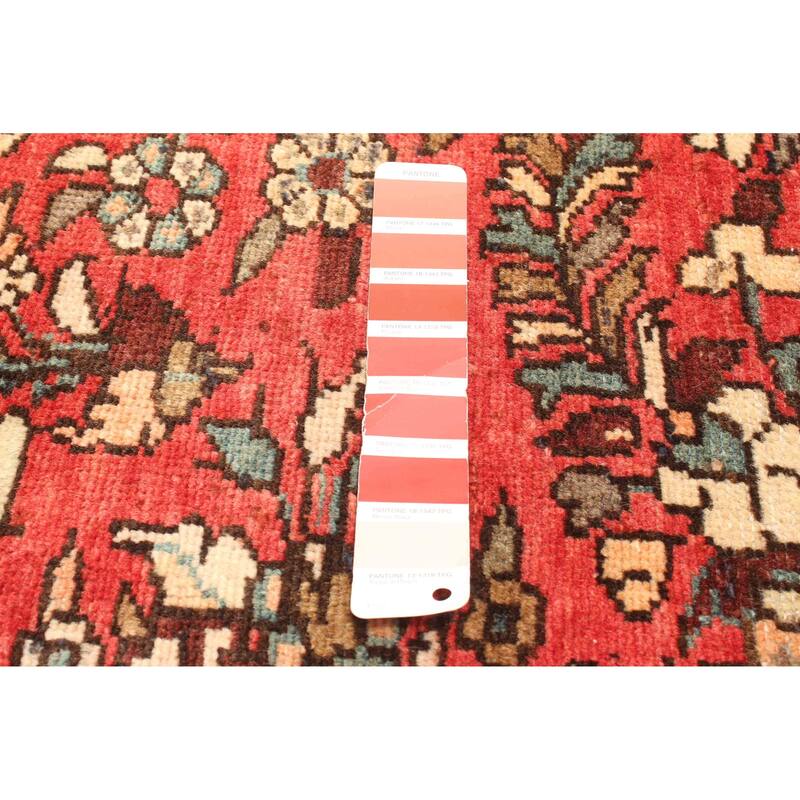 ECARPETGALLERY Hand-knotted Andelz Red Wool Rug - 4'5 x 8'2