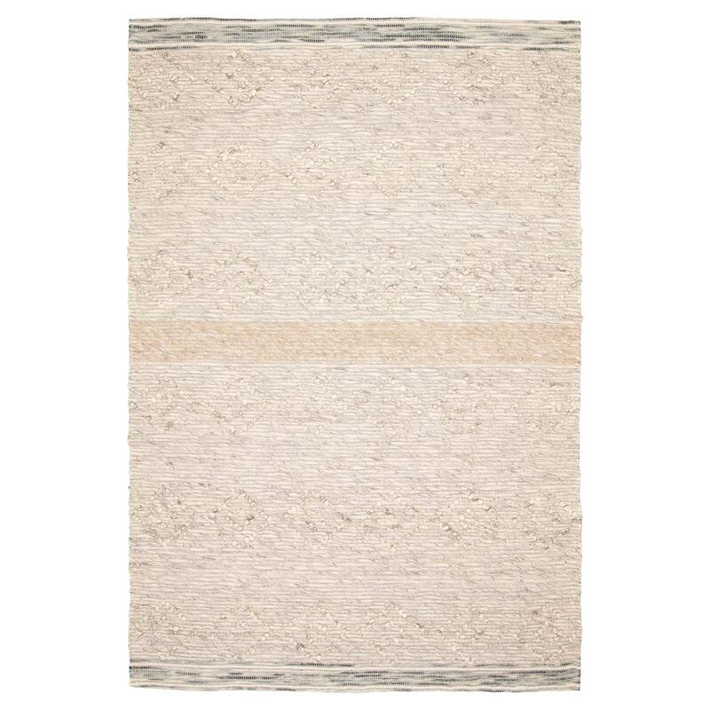 ECARPETGALLERY Braid weave Sienna Khaki Wool Rug - 6'2 x 9'2 - Light Khaki - 6'2 x 9'2
