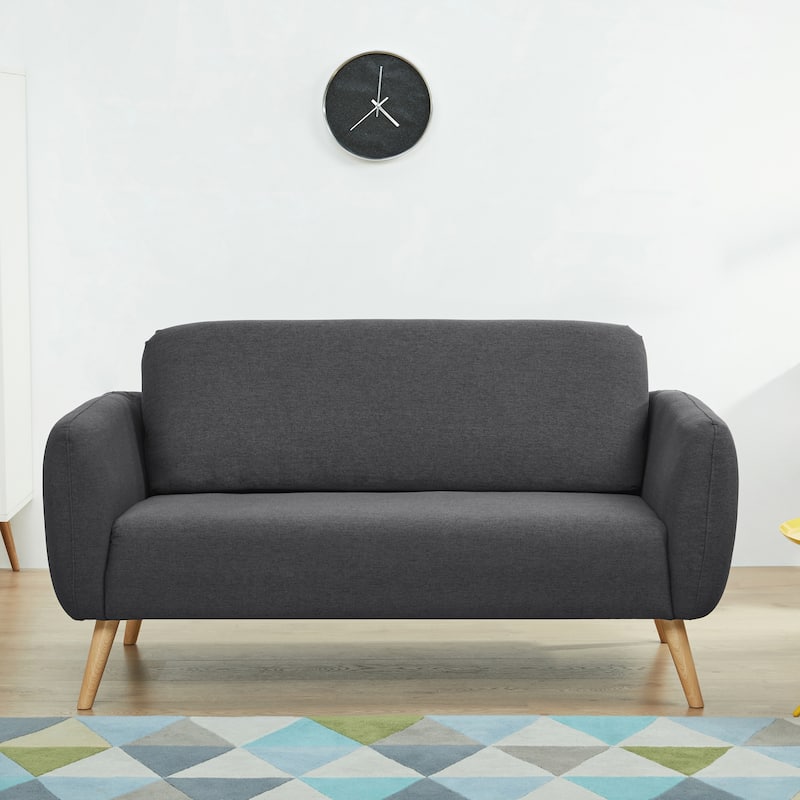 Carson Carrington Vallakra Polyester Loveseat Sofa - Charcoal