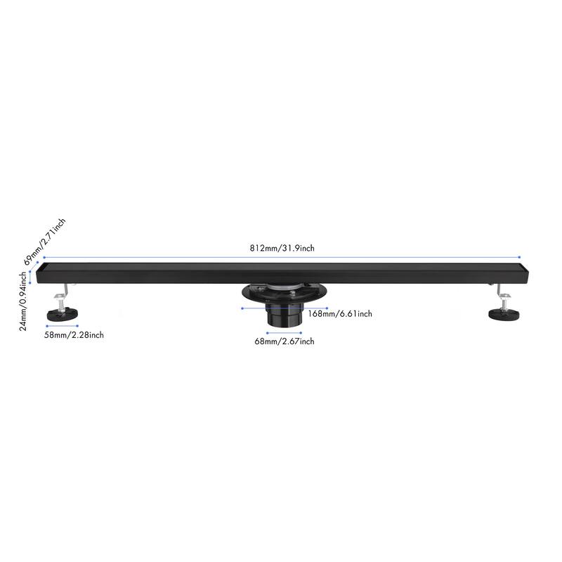 Topcraft 12/24/28/30/32/36-inch Stainless Steel Linear Floor Drain