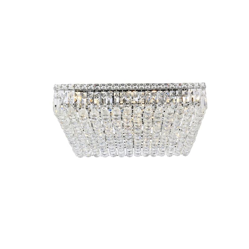 Somette Lausanne 9-light 24-inch Flush-Mount Chandelier - 24 Inch