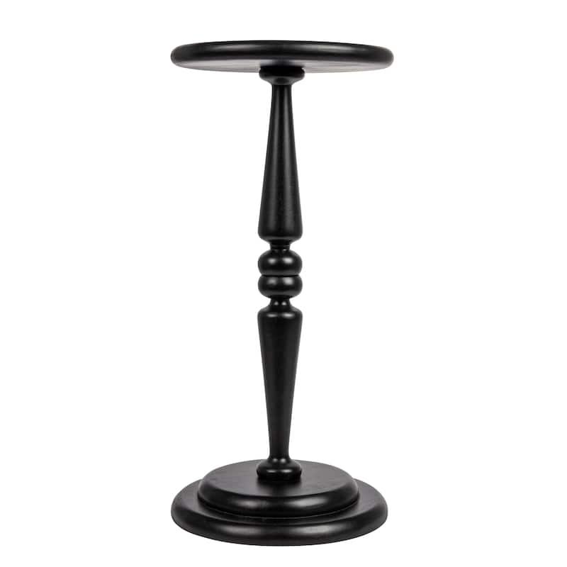 Bishop Pedestal Cocktail Side Table - 12.0"L x 12.0"W x 25.0"H