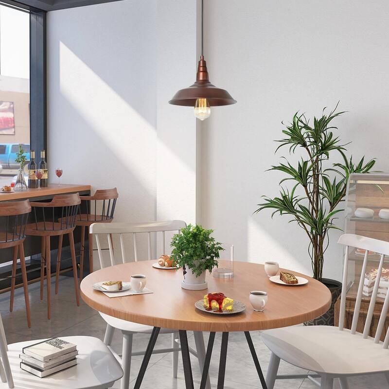 Farmhouse Industrial 1-Light Pendant Lights Pot Barn Lamps for Kitchen Island