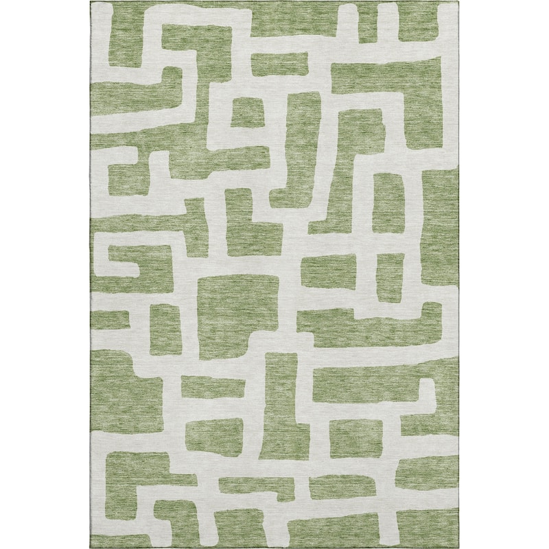 Premium Washable Super Soft Geo Maze Mayfield Rug