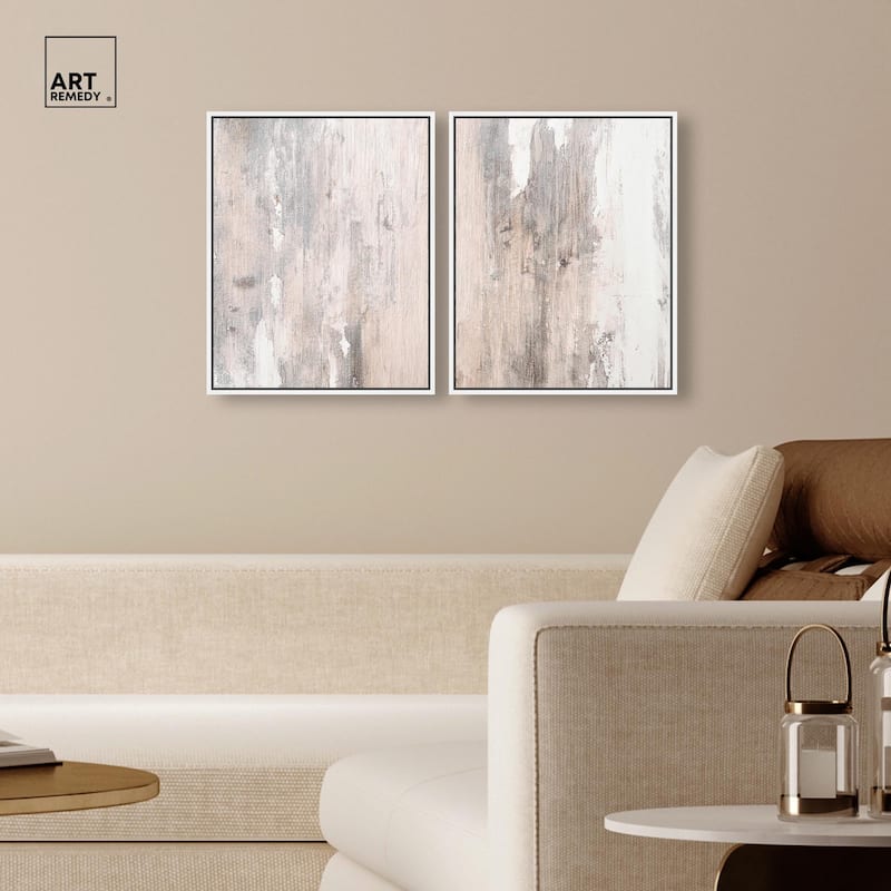 Striated Texture I Canvas Set of 2 by Art Remedy