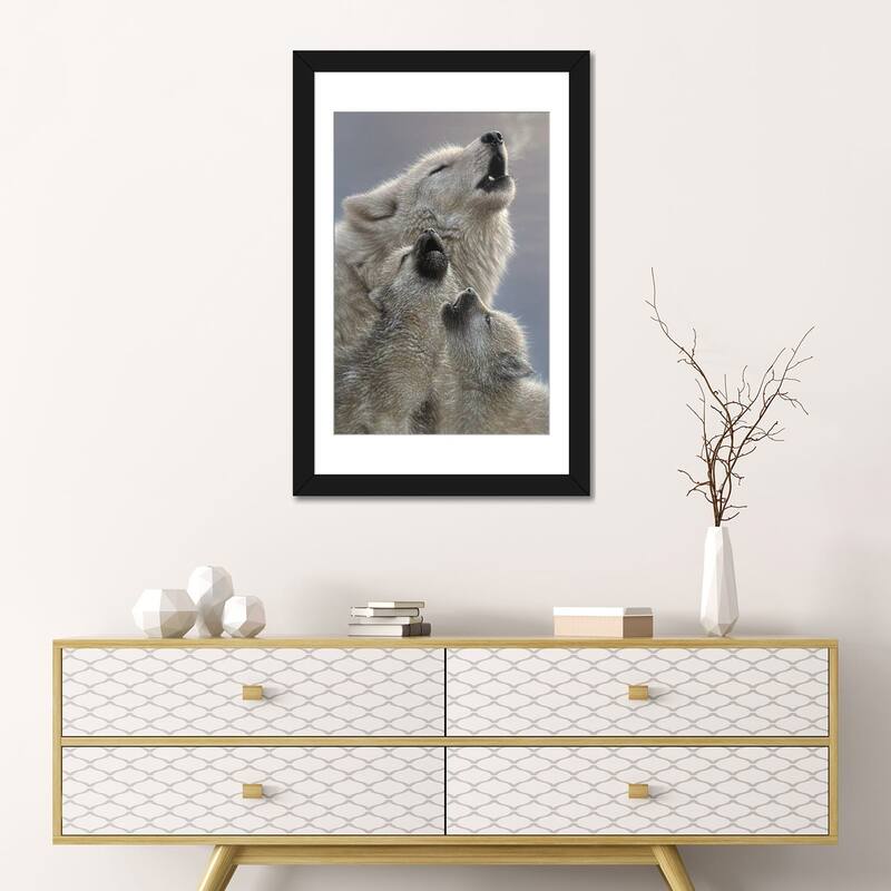iCanvas "Wolf Singing Lessons" by Collin Bogle