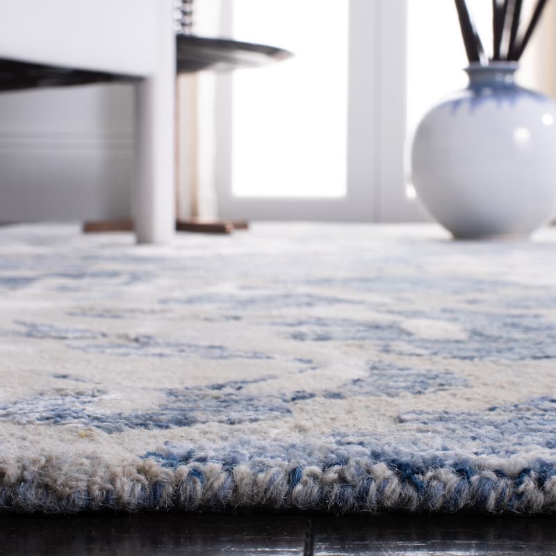 SAFAVIEH Handmade Glamour Florelle Floral Trellis Wool/ Viscose Rug