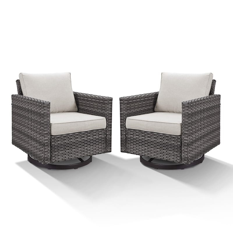 Outdoor Swivel Glider Chairs with Soft Cushion