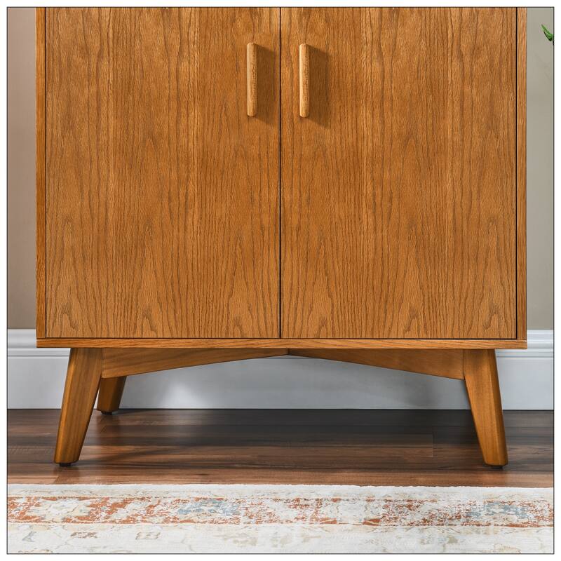 31.5" Liquor Cabinet with Wine Glass Holder