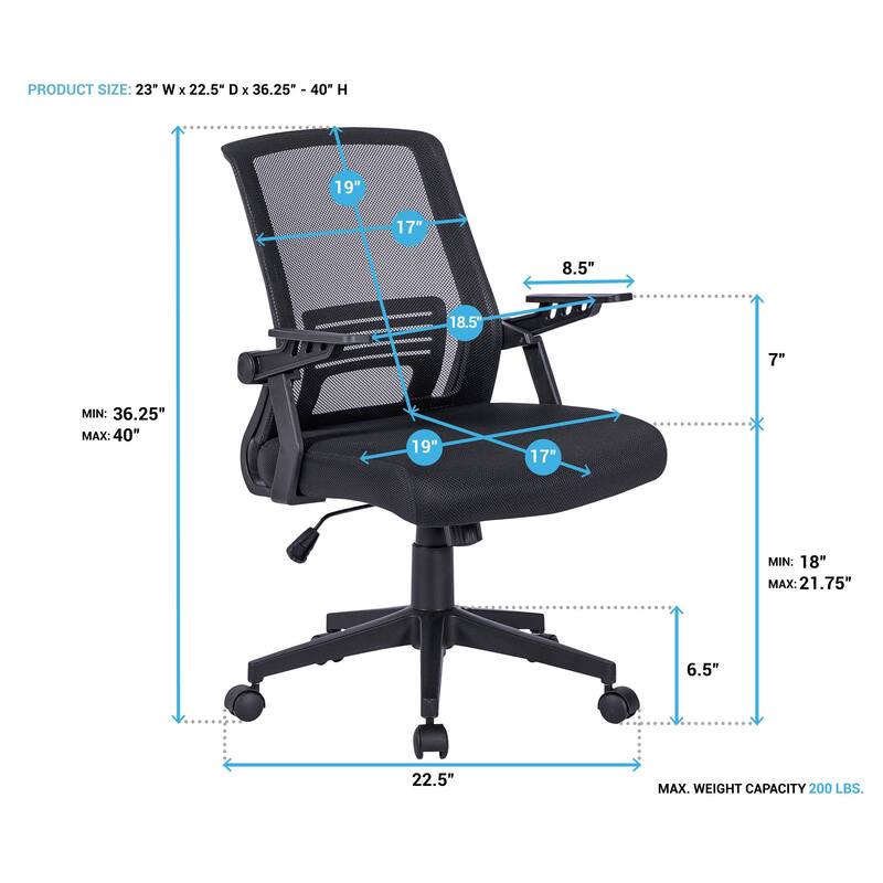 The Ultimate Ergonomic Mesh Office Chair - Black