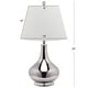 preview thumbnail 3 of 6, SAFAVIEH Lighting 24-inch Amy Gourd Glass Silver Table Lamp (Set of 2) - 14"x14"x24"