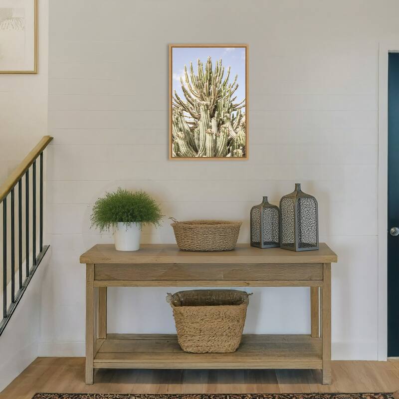 Cactus Forest by Shot by Clint Framed Canvas Wall Art Print - Sylvie Natural