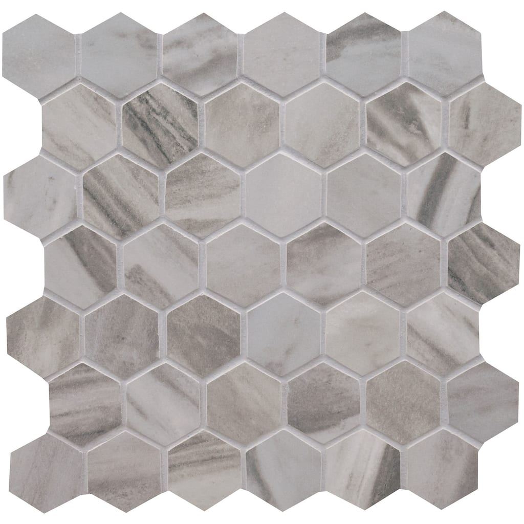 Ackland AKN-P-AR2X2HXM-CA Ardena - 12" x 12" Porcelain Geometric Floor