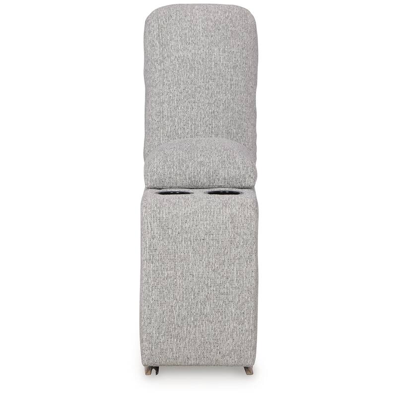 Signature Design by Ashley Acklen Place Light Gray 3-Piece Power Reclining Sectional Sofa with Chaise - 94" W x 70" D x 40" H