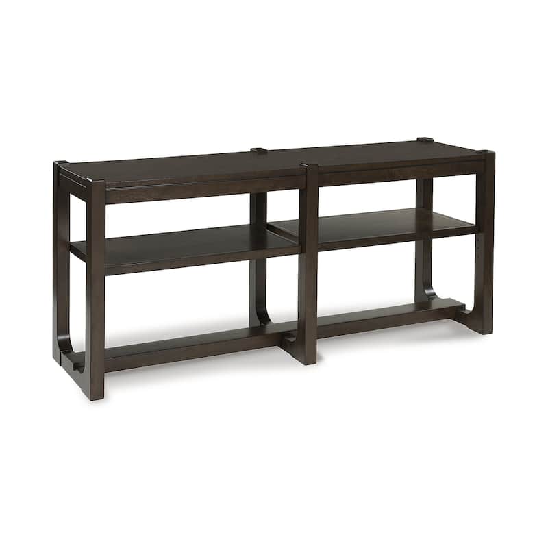 Signature Design by Ashley Breckington Brown Sofa Table - 65"W x 17"D x 29"H