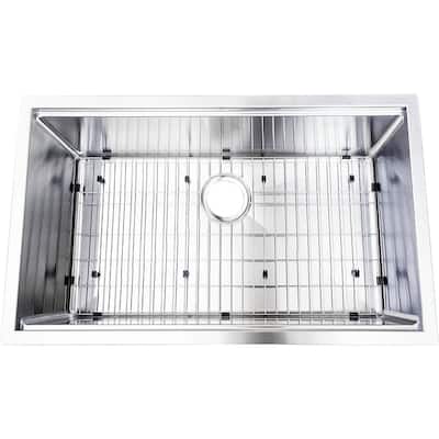 UM3219 32" x 19" Single Bowl Under-Mount Stainless Steel Kitchen Sink