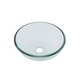 preview thumbnail 15 of 15, Talula 25 Inch Clear Glass Corner Vessel Sink with Faucet, Drain and Towel Bar - Renovators Supply