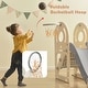 preview thumbnail 3 of 23, Kids Swing-N-Slide with Bus Play Structure, Freestanding Bus Toy with Slide&Swing , Bus Slide Set with Basketball Hoop