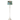 Shabby Chic Floor Lamp Antique White Peacock Print Shade - 16" x 60"