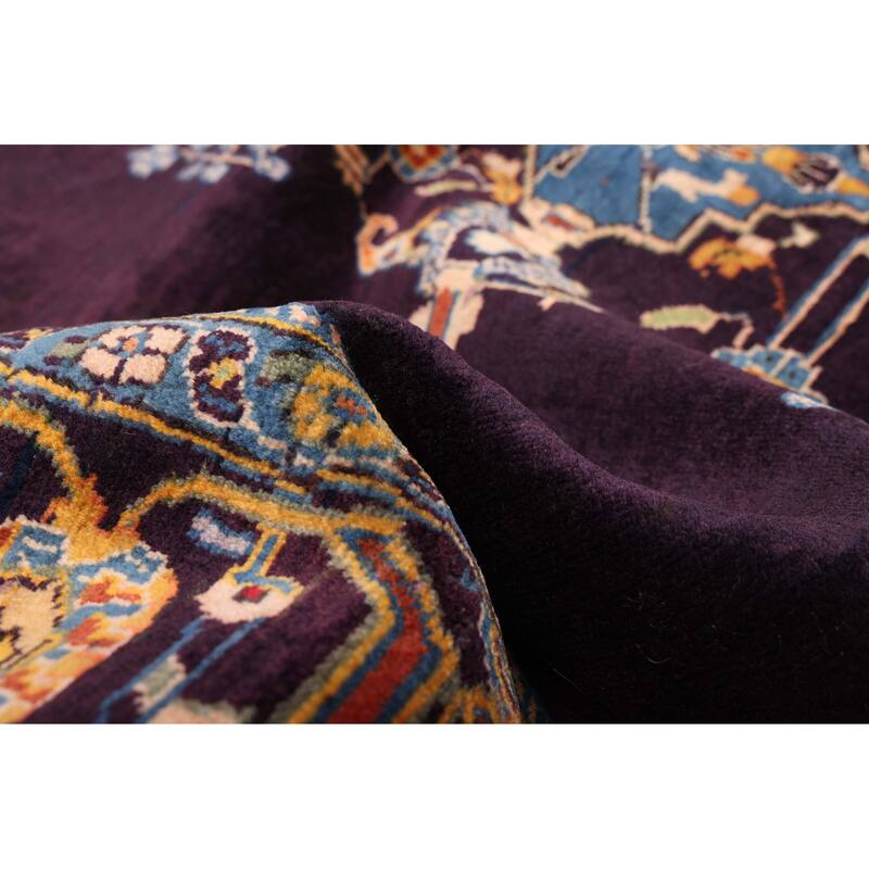 ECARPETGALLERY Hand-knotted Anatolian Vintage Dark Navy Wool Rug - 4'5 x 7'2