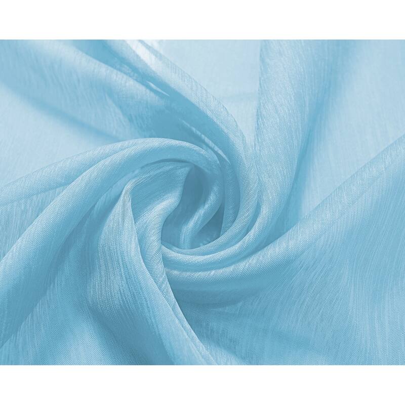 RT Designer Collection Celine Sheer 84 or 90-inch Rod Pocket Curtain Panel
