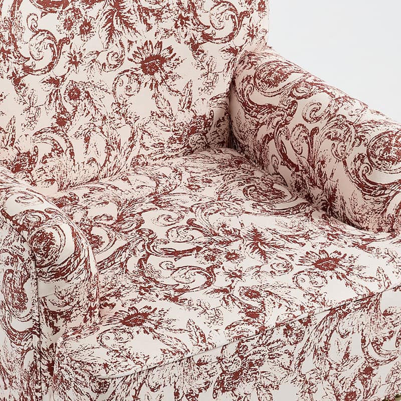 2 Set Upholstered Accent Chairs Nailhead Trim Armchairs