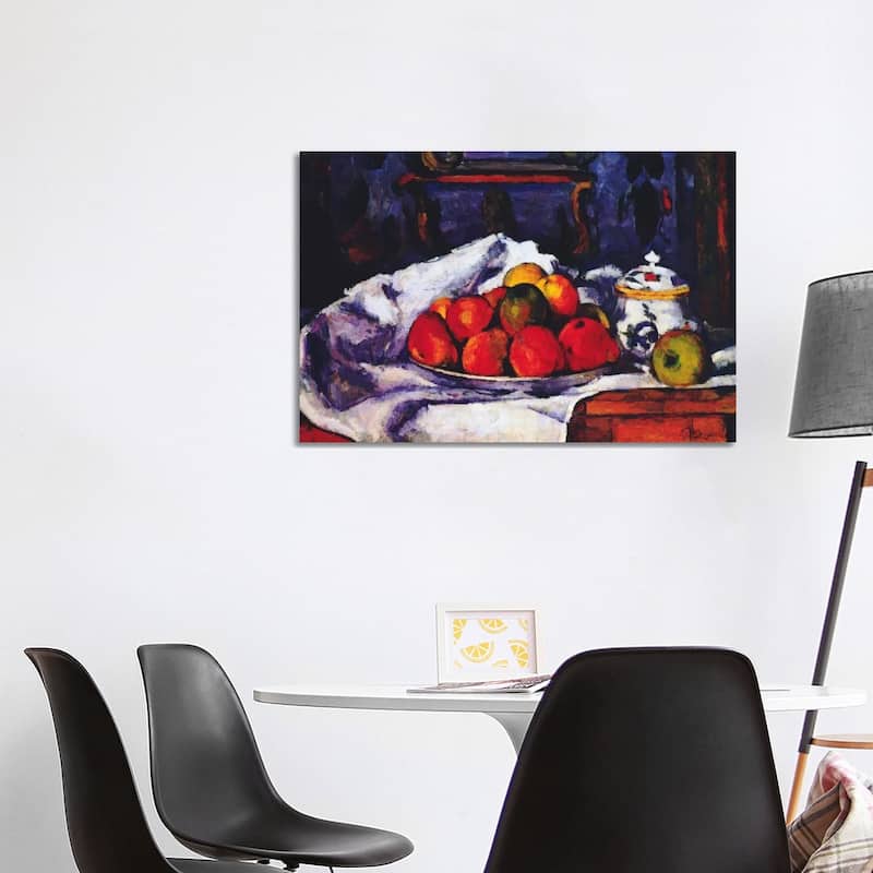 iCanvas "Still Life Bowl of Apples" by Paul Cezanne Canvas Print - 26x40x1.5