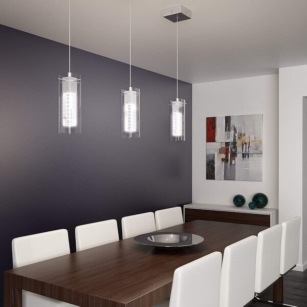 Pendant, Integrated Led, Chrome Plated 