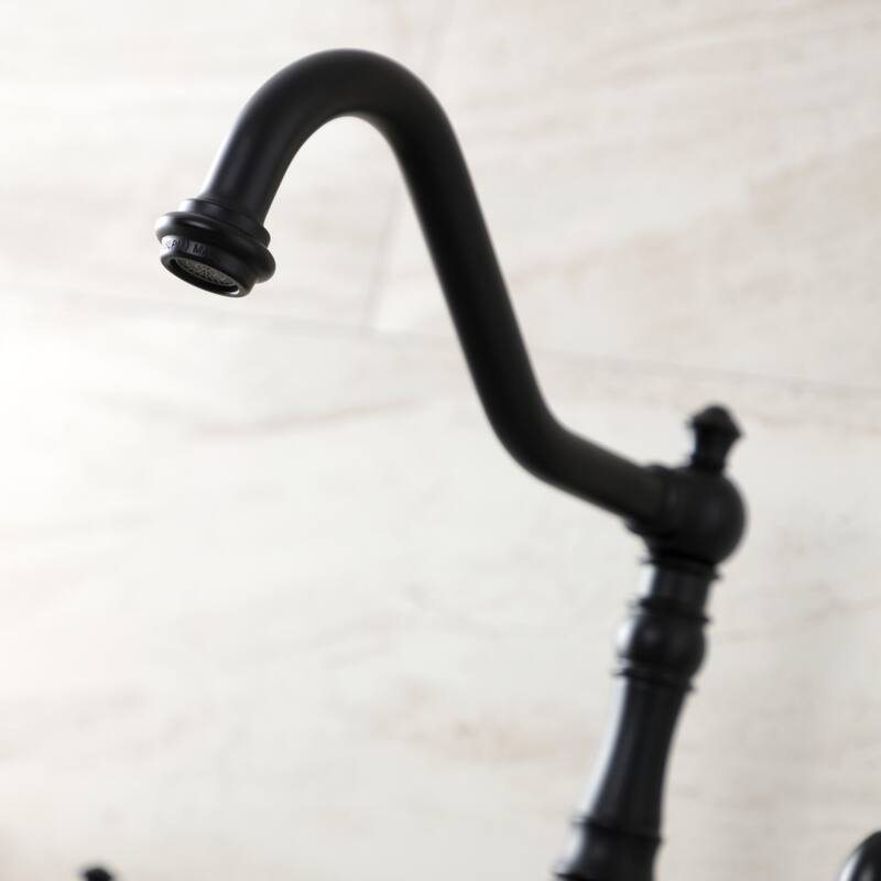 American Classic Single-Handle Kitchen Faucet with Brass Sprayer