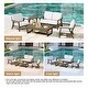 preview thumbnail 30 of 99, 5-Piece Teak Outdoor Conversation Set with Tables.