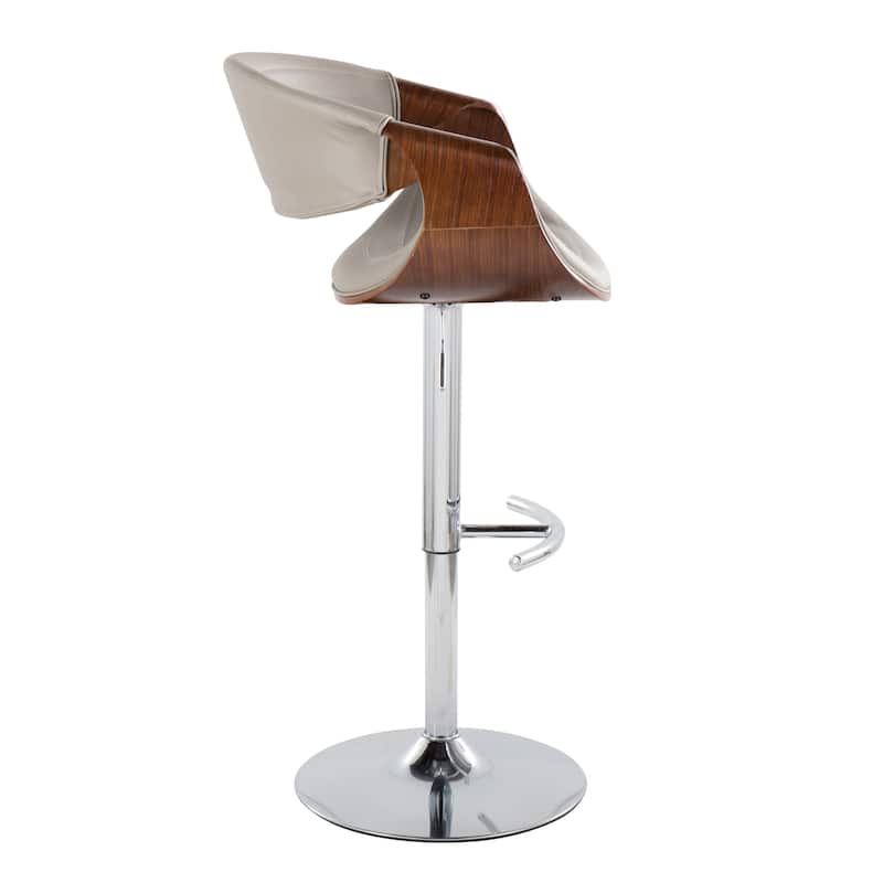 Carson Carrington Kanteborg Adjustable Bar Stool with Rounded T Footrest (Set of 2)