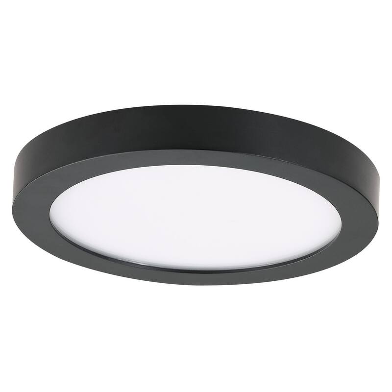 Minka Lavery Vantage 7.5" Wide Round LED Flush Mount Ceiling Fixture - Coal
