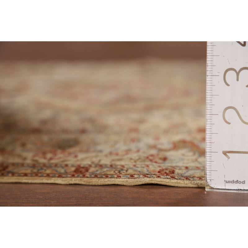 Hereke Vegetable Dye Turkey Foyer Rug Handmade Silk Carpet - 2'8" x 3'11"