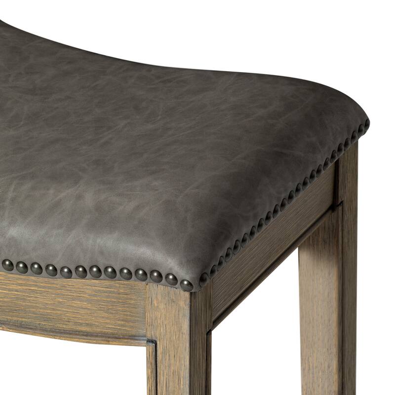 Maven Lane Adrien Saddle Kitchen Dining Stool