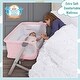 preview thumbnail 8 of 24, Dream On Me Skylar Bassinet in Grey Pink