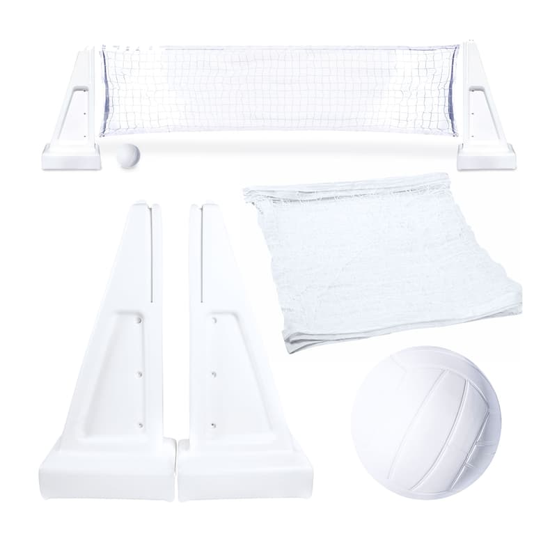 Swimline Inground Swimmng Pool 34 Inch Wide Volleyball Net and Ball Game Set - 18