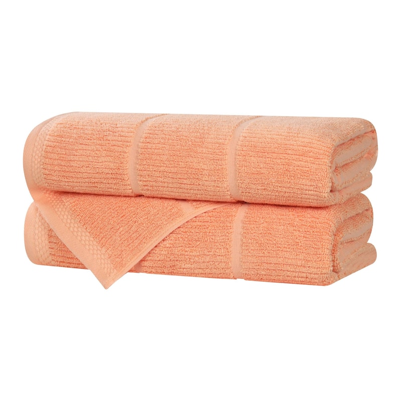 Superior Milo Smart Twist Viscose Cotton Blend Bath Towels, Set of 2