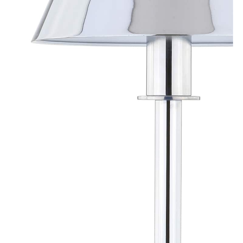 Lafayette 26" Metal Shade LED Table Lamp, Brushed Brass by JONATHAN Y