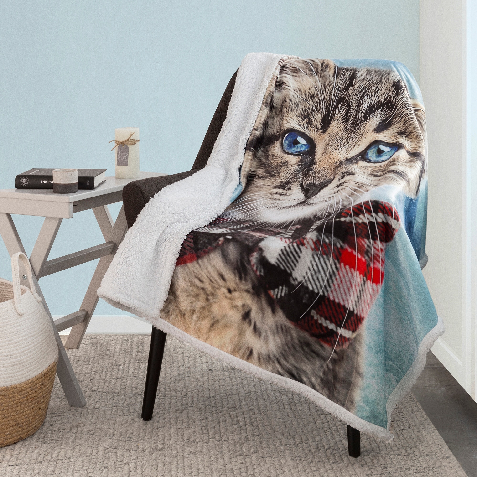 Sherpa shop cat blanket