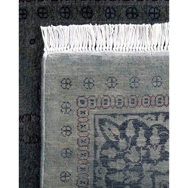 Fine Vibrance One-of-a-Kind Hand-Knotted Area Rug - Gray, 3' 2" x 5' 3" - 3' 2" x 5' 3"