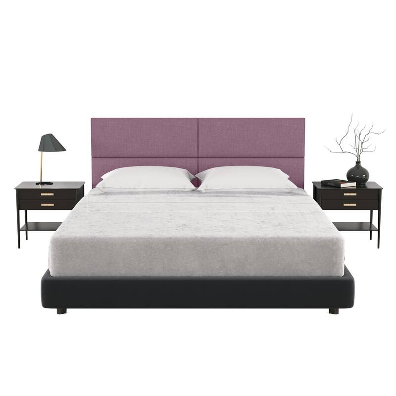 Jaxx Panelist Modern Padded Headboard - Set of 4 Wall Mounted Panels